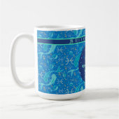 Mug Pisces Blues Traits Zodiac personnalisés (Gauche)