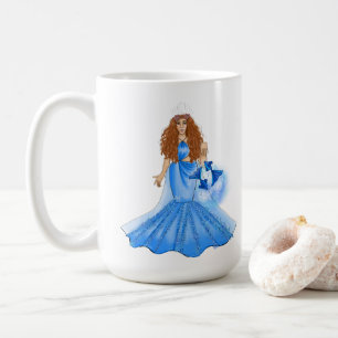 Mug Pisces Goddess With Two Fishers Custom Name Traits