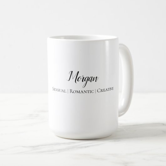 Mug Pisces Goddess With Two Fishers Custom Name Traits (Devant droit)
