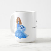 Mug Pisces Goddess With Two Fishers Custom Name Traits (Devant gauche)