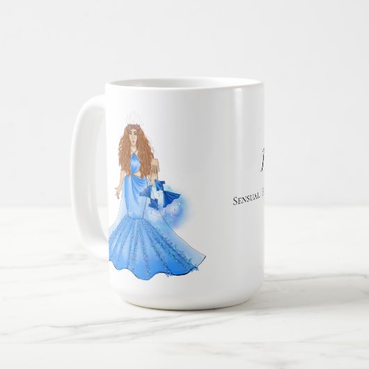 Mug Pisces Goddess With Two Fishers Custom Name Traits (Devant gauche)