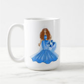 Mug Pisces Goddess With Two Fishers Custom Name Traits (Gauche)