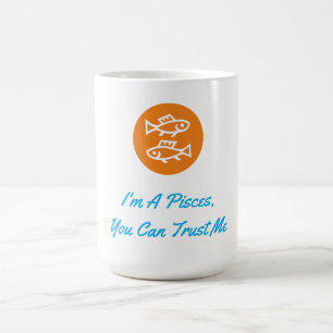 Mug Pisces Horoscope Zodiac Sign Moderne Minimaliste