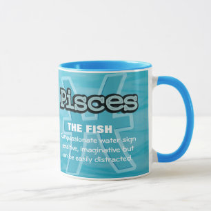 Mug Pisces Le signe d'eau du poisson muqueuse astrolog