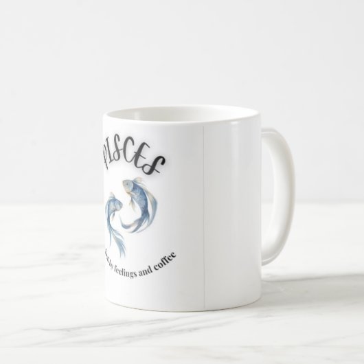 Mug Pisces Mug, alimenté par l'astrologie des sentimen (Devant droit)