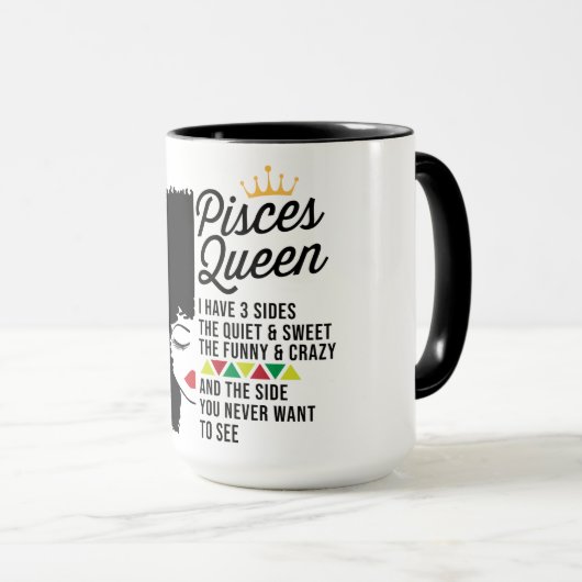 Mug Pisces Queen (Devant droit)