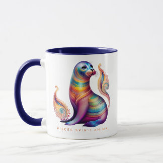 Mug Pisces Spirit Animal Seal Alebrije Femme