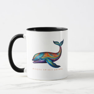 Mug Pisces Spirit Animal Whale Alebrije Homme