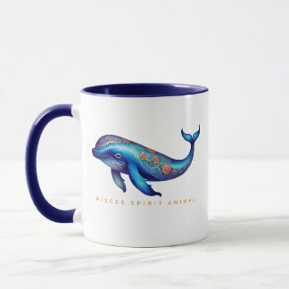 Mug Pisces Spirit Baleine animale Alebrije Female