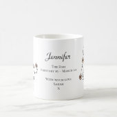 Mug Pisces Zodiac étoile signe Fleur Constellation (Centre)