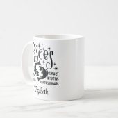 Mug Pisces Zodiac Horoscope Nom personnalisé (Devant gauche)