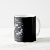 Mug Pisces Zodiac Sign Illustration with Custom Name (Devant droit)
