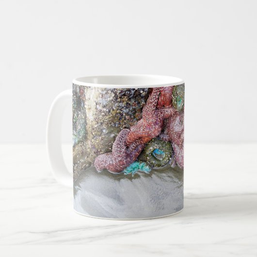 Mug Piscine à marée, plage de Ruby, parc national olym (Devant gauche)