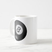 Mug Piscine - boule huit (Devant gauche)