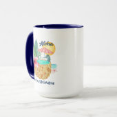 Mug Piscine d'ananas Seahorse Mele Kalikimaka Noël (Devant gauche)