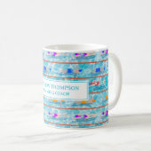 Mug Piscine Piscine Coach Équipe (Devant droit)