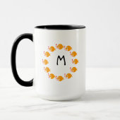 Mug Piscine synchronisée Cute de poisson d'or Monogram (Gauche)