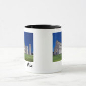Mug Pise Tour penchée Panorama de nuit Italie Cadeau (Centre)
