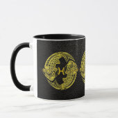 Mug Pisques d'or en cuir (Gauche)