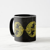 Mug Pisques d'or en cuir (Devant gauche)