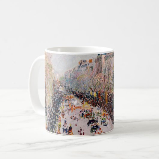 Mug Pissarro - Montmartre, Mardi Gras sur le boulevard (Devant gauche)