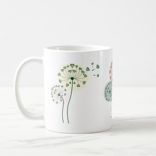 Mug Pissenlits stylisés (Gauche)