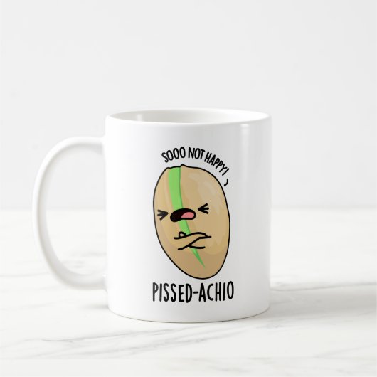 Mug Pistache amusante Pissed-achio (Gauche)