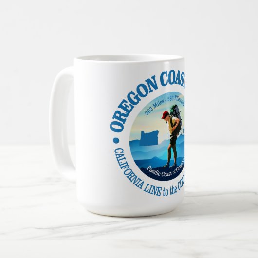 Mug Piste côtière de l'Oregon (C) (Devant gauche)