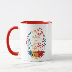 Mug Piste cyclable Retro Cape Cod