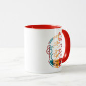 Mug Piste cyclable Retro Hollow Mountain (Devant droit)