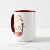 Mug Piste cyclable Retro Kalamazoo (Devant gauche)