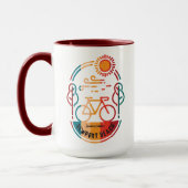 Mug Piste cyclable Retro Newport Beach (Gauche)