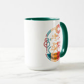 Mug Piste cyclable Retro Provincetown (Devant droit)
