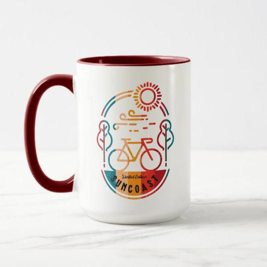 Mug Piste cyclable Retro Suncoast (Gauche)