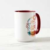 Mug Piste cyclable Retro Suncoast (Devant droit)