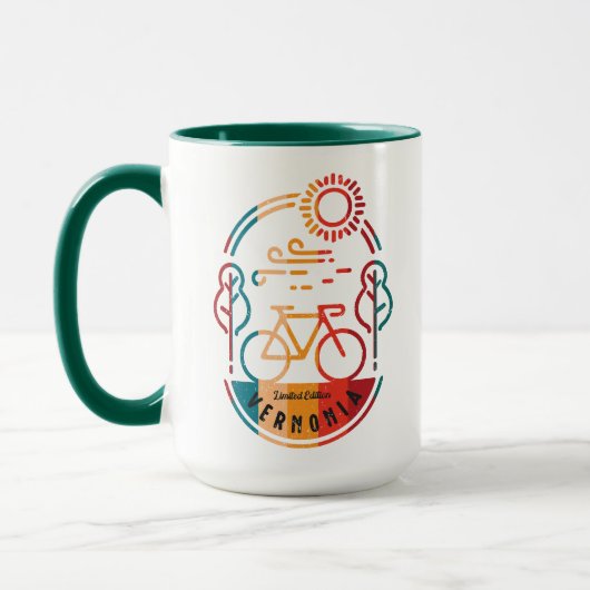 Mug Piste cyclable Retro Vernonia. (Gauche)