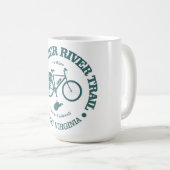 Mug Piste de la rivière Greenbrier (cyclisme) (Devant droit)