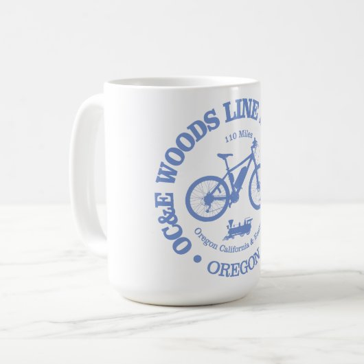 Mug Piste d'état OC&E Woods Line (cyclisme) (Devant gauche)