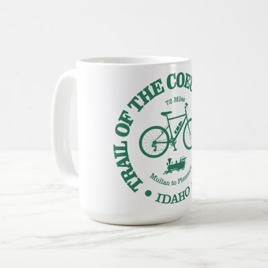 Mug Piste du Coeur d'Alene (cyclisme) (Devant gauche)