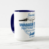 Mug Piste naturelle de la trace de Wabash (H2) (Devant gauche)