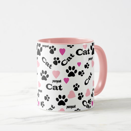 Mug Pistes de chats (Devant droit)
