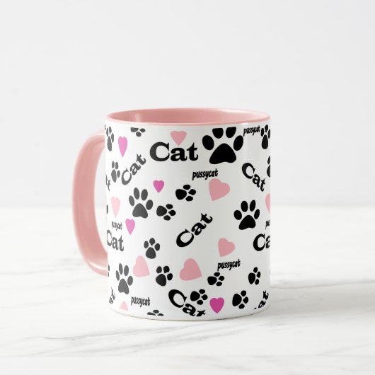 Mug Pistes de chats (Devant gauche)