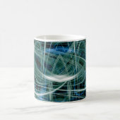 Mug Pistes de lumière verte Abstraites (Centre)