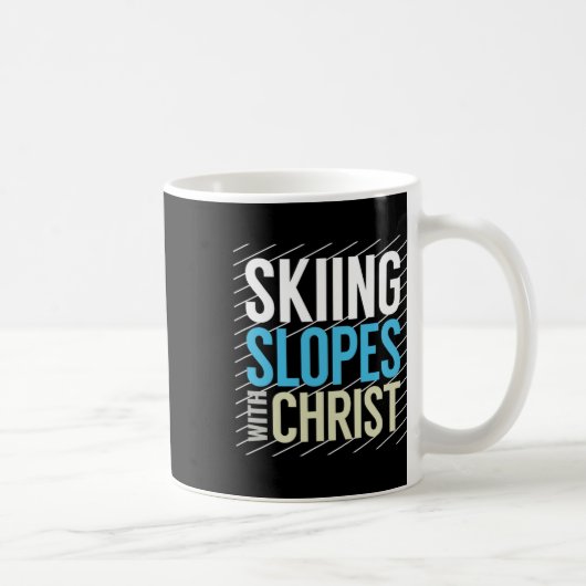 Mug Pistes De Ski Avec Jésus (Droite)