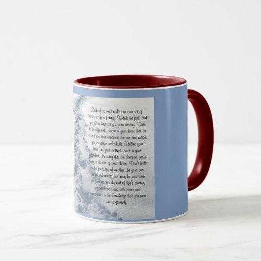 Mug Pistes fraîches Version Inspirationnelle (Devant droit)