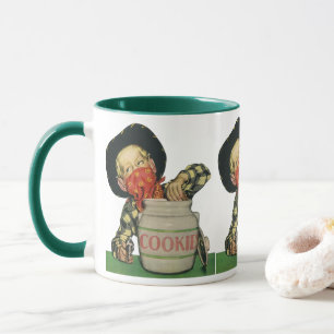 Mug Pistolet-jouet de cowboy vintage dans le pot à bis