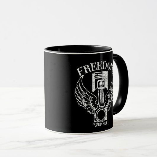 Mug piston rétro-piston vintage (Devant droit)