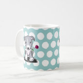 Mug Pit Bull Avec Fleur (Devant gauche)