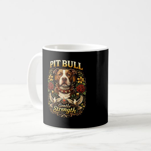 Mug Pit Bull : Force Douce (Devant gauche)