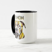 Mug Pit Bull Maman | AMOUREUX DES CHIENS (Devant gauche)
